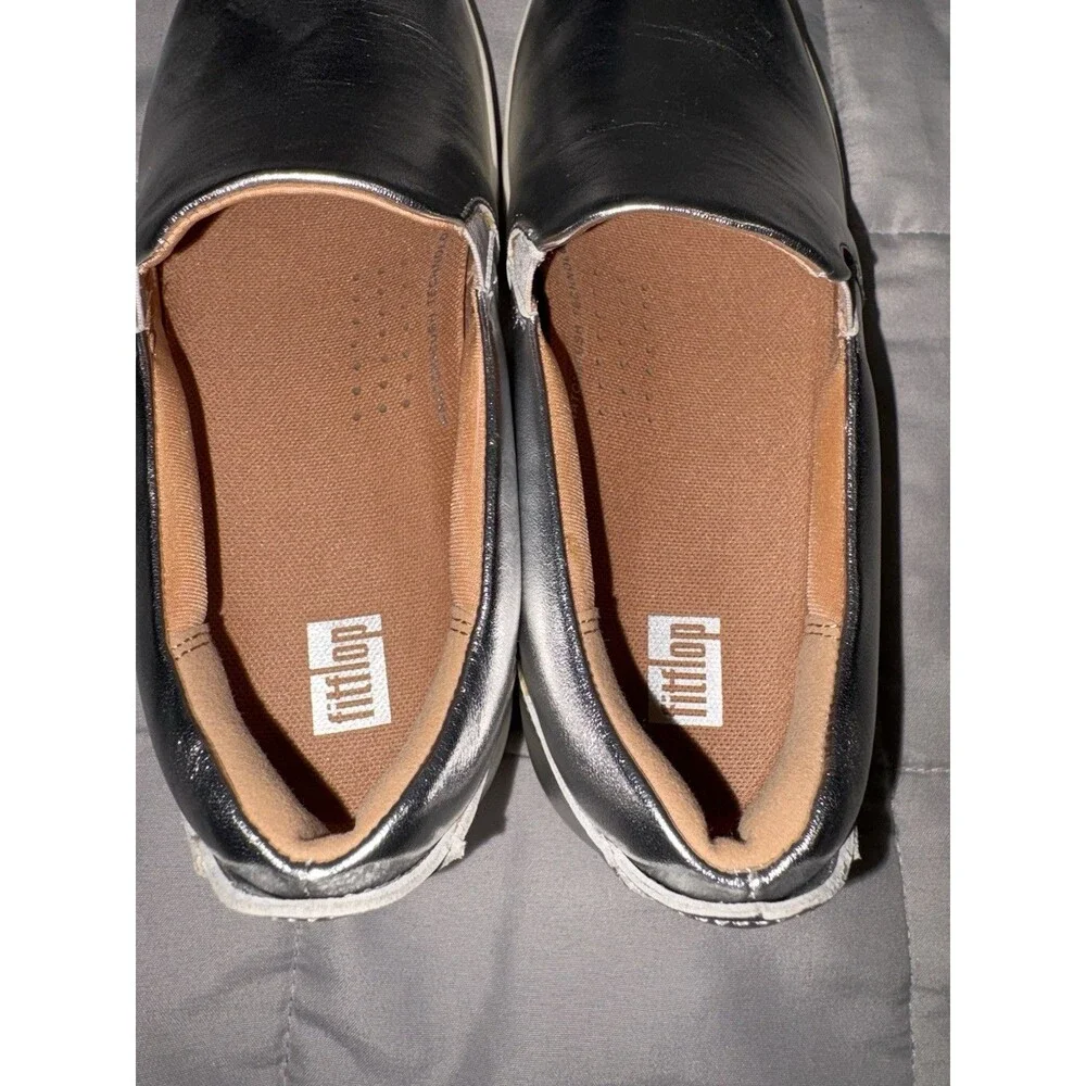 New Fitflop Rally Slip-On Platform Skate Sneakers Sz 6